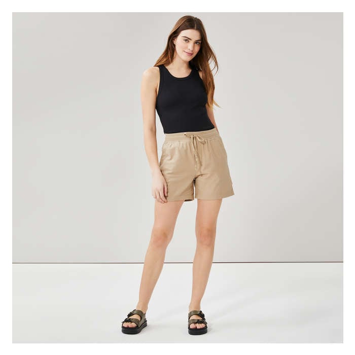 Women's Twill Short - Jf Khaki Brown